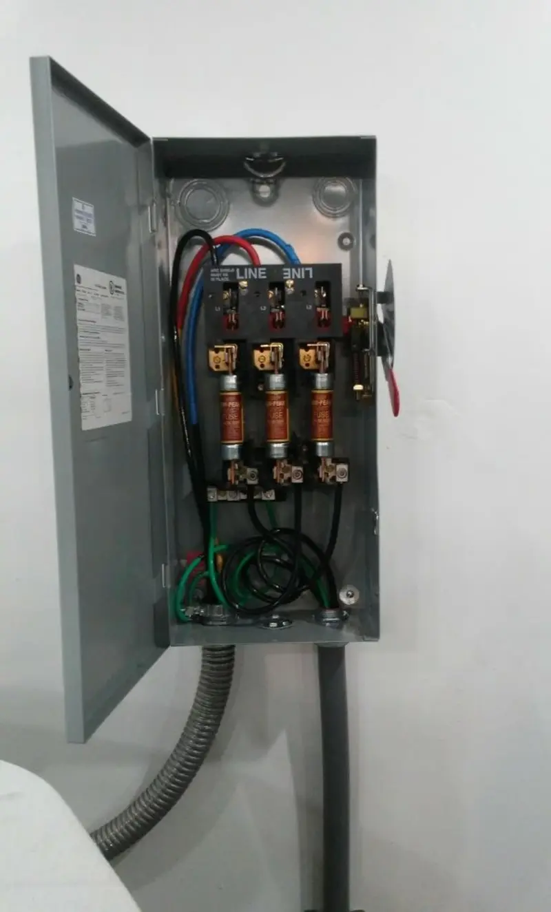 Three-phase disconnect switch installed for Electrical Wiring & Rewiring in Waterford